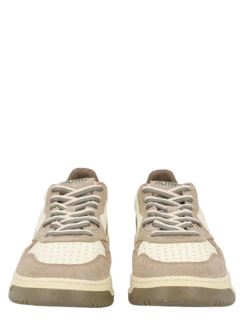 Autry Medalist Low Leather Suede Panels Sneakers