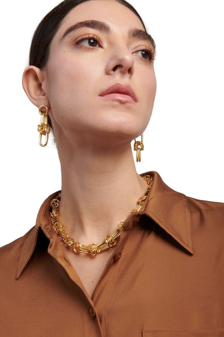 Federica Tosi Cecile Necklace With Intertwined Ornate Links