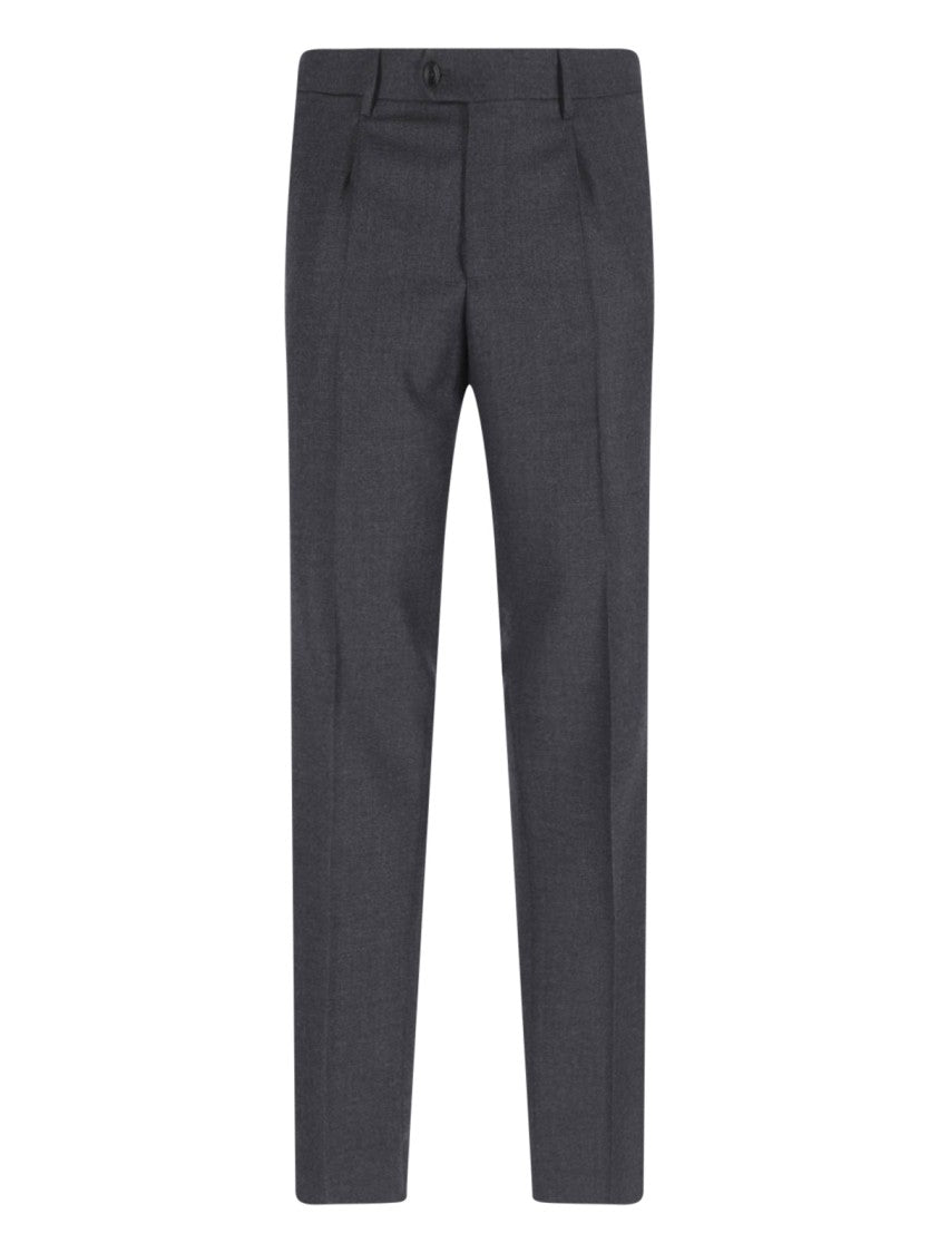 Tagliatore Double-Breasted Grey Suit With Tailored Blazer