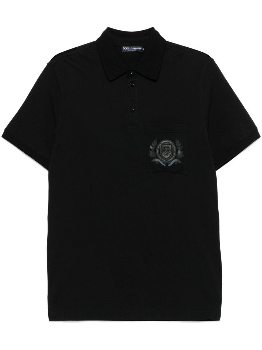 Dolce & Gabbana Classic Black Polo Shirt