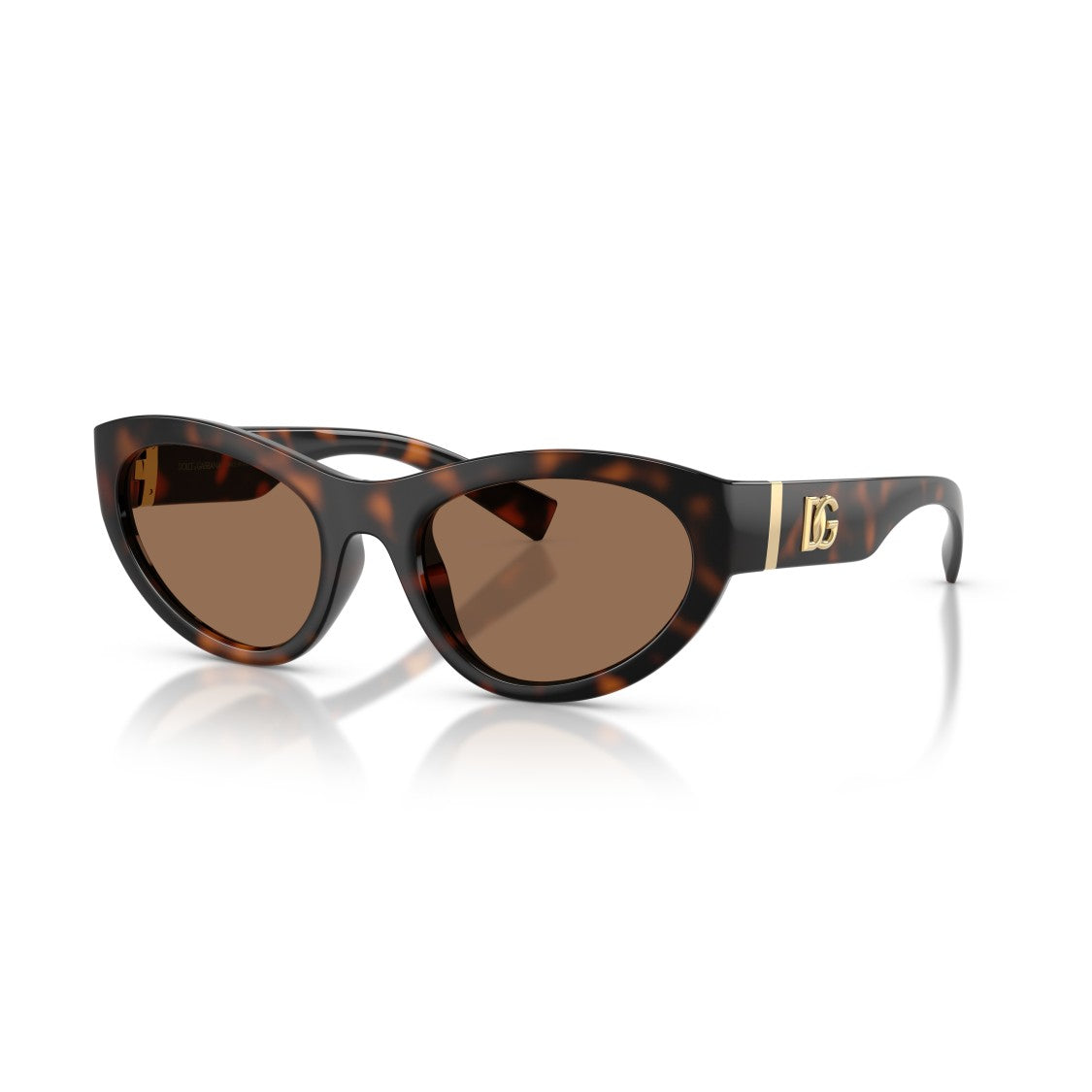 Dolce & Gabbana 0Dg6207 Tortoiseshell Cat-Eye Sunglasses With Gold-Tone Logo Detail