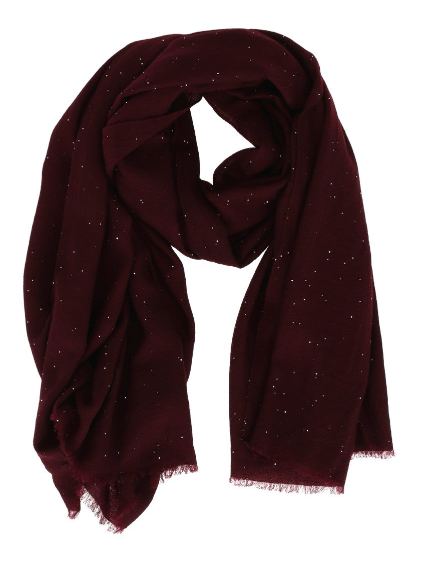 Faliero Sarti Sumptuous Wool Blend Scarf With Delicate Embellishments
