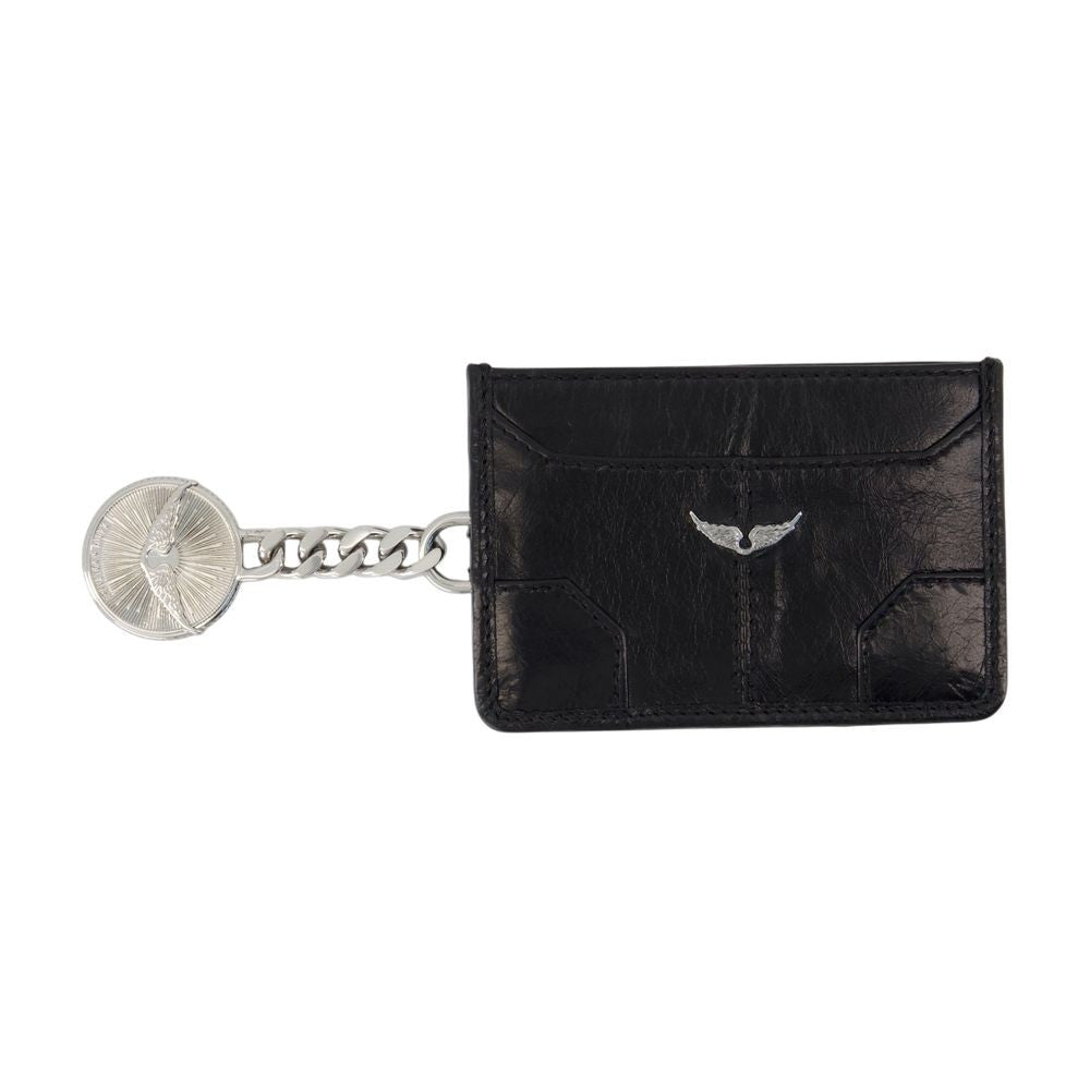 Zadig & Voltaire Sunny Pass Card Holder - Leather - Black