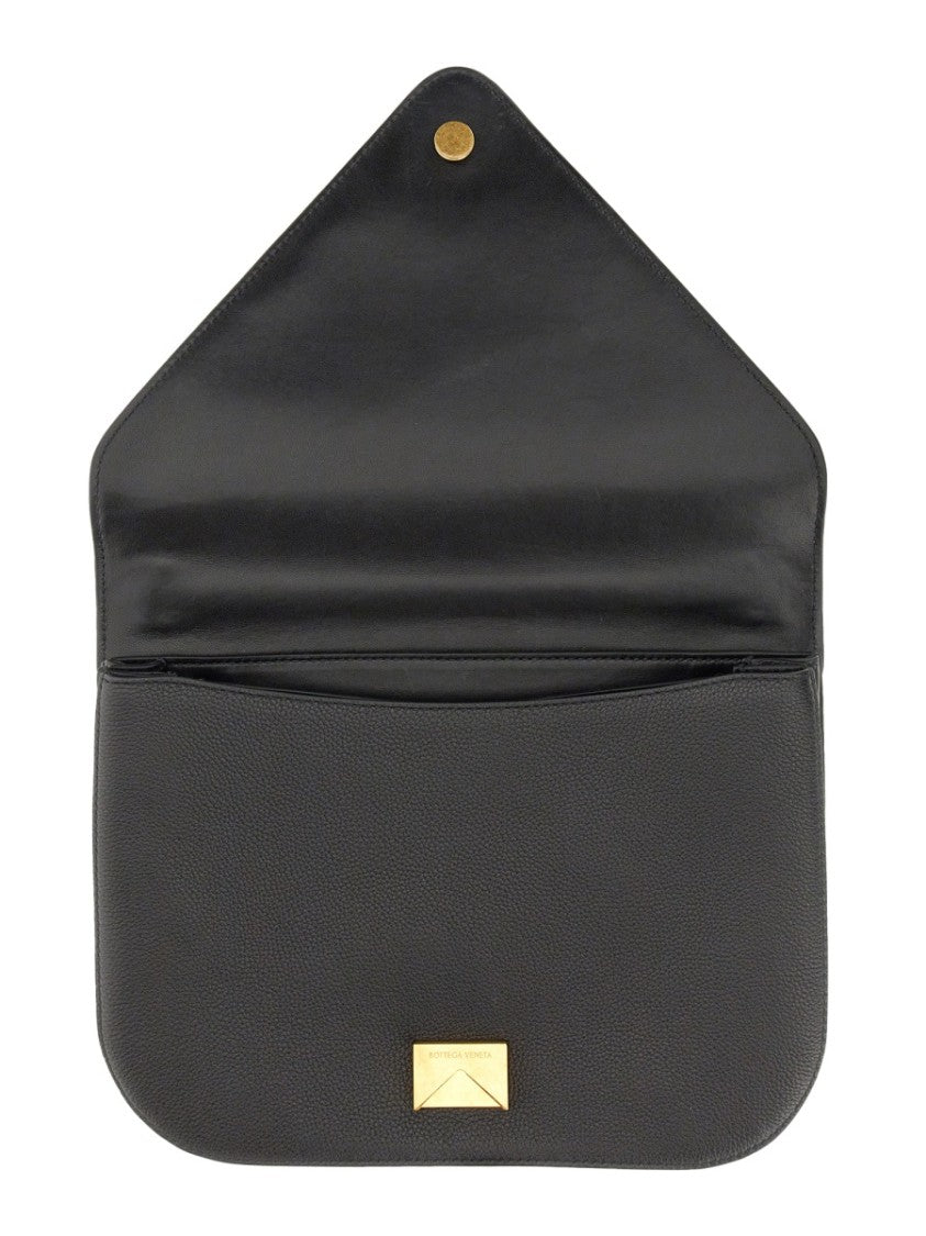 Bottega Veneta Structured Leather Shoulder Bag With Adjustable Strap