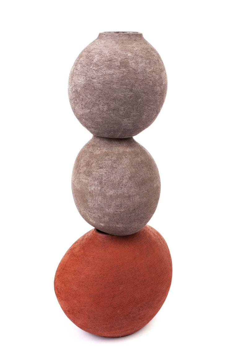 Eleventy Tall Clay Artisan Vase
