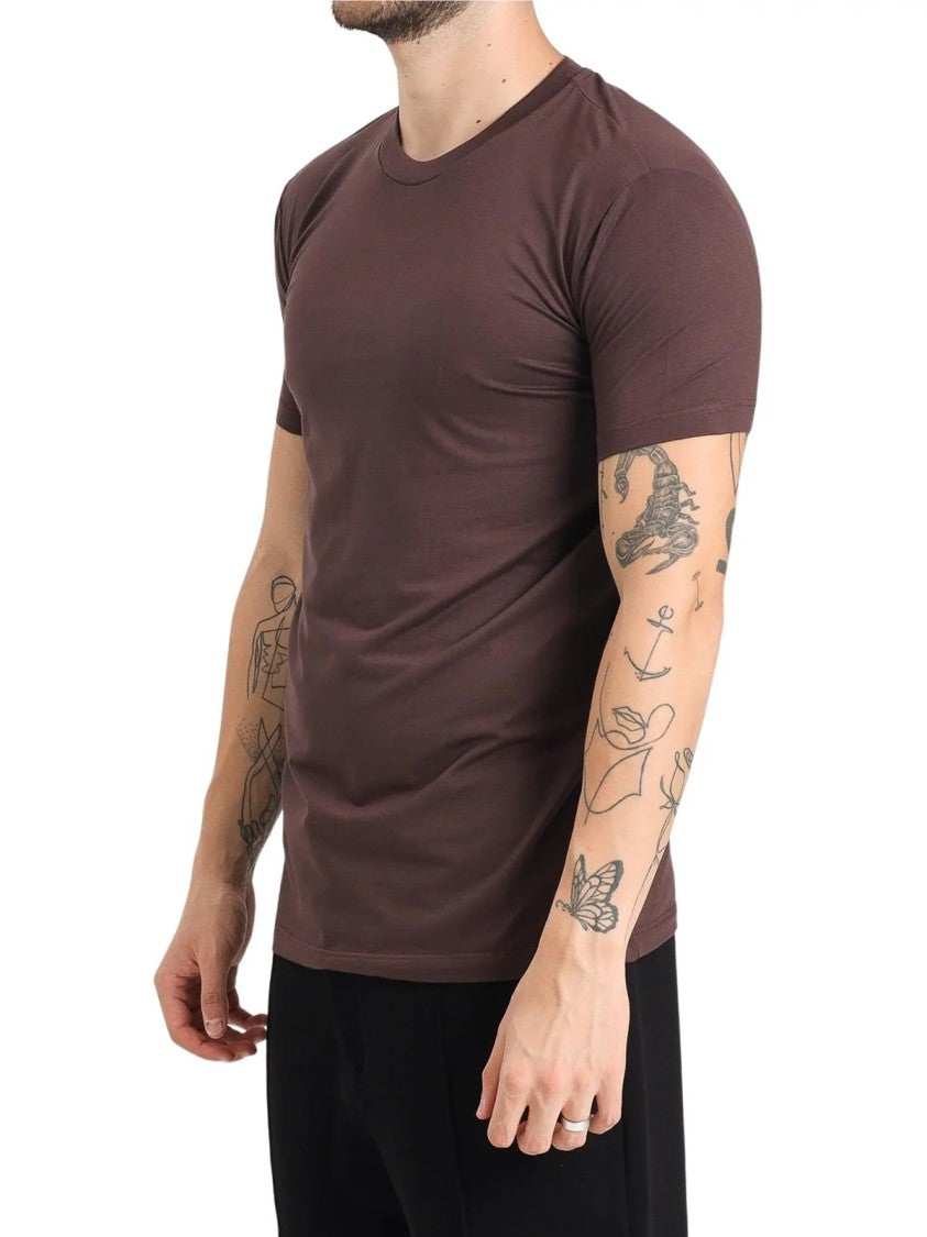 Dsquared2 Brown Fitted Modal-Blend T-Shirt
