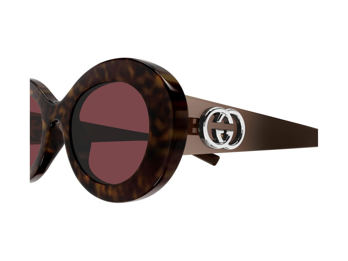 Gucci Tortoiseshell Gg2026s Round Sunglasses