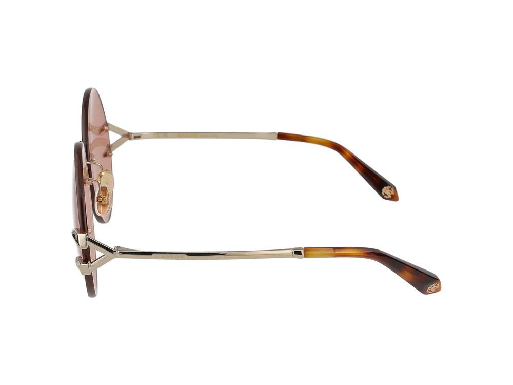 Roberto Cavalli Sunglasses Src006 594F Shiny Light Gold 63/17/140