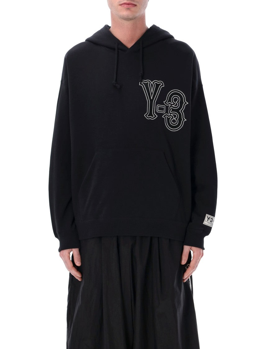 Y-3 Elite Oversized Black Cotton Hoodie