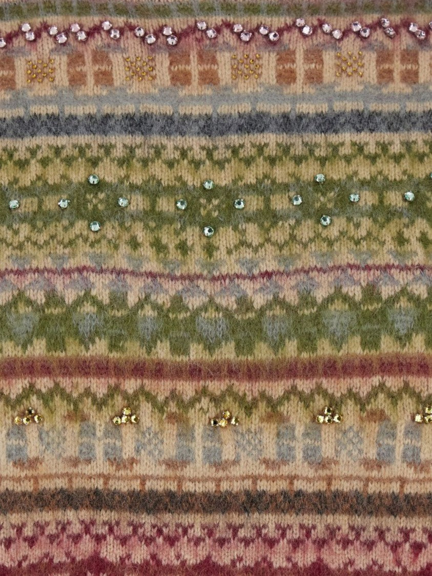 Semi Couture Fair Isle Pattern Wool Blend Sweater