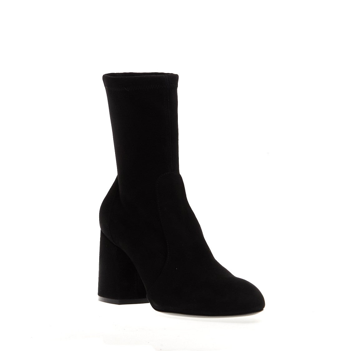 Stuart Weitzman 85Mm Black Suede Ankle Boots