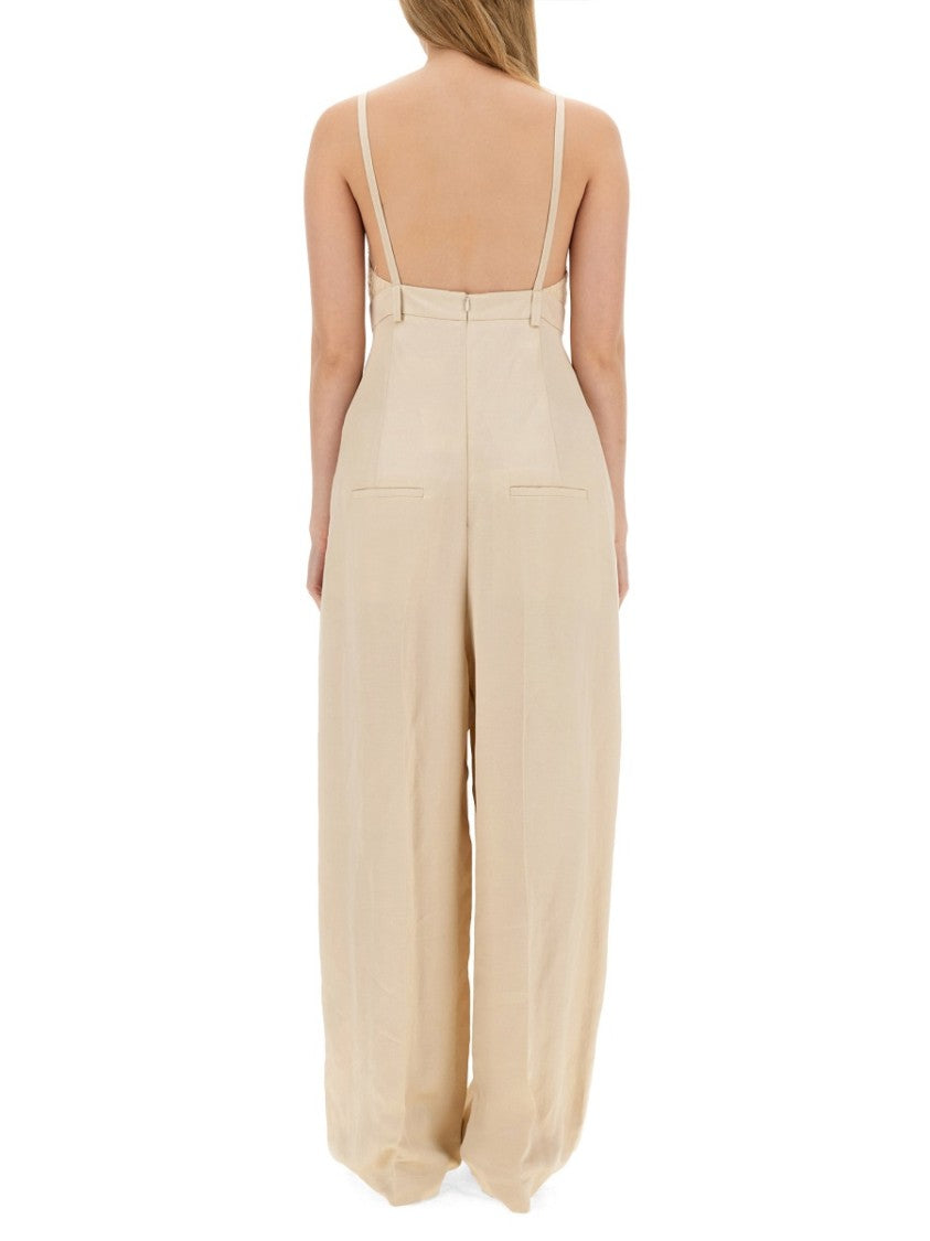 Alysi Malfile' Satin Jumpsuit