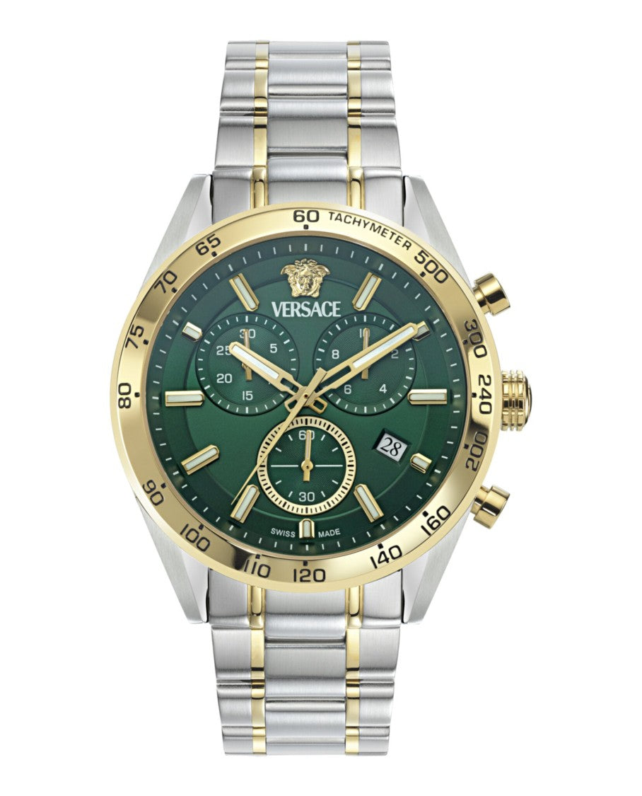 Versace V-Code Chrono Bracelet Watch