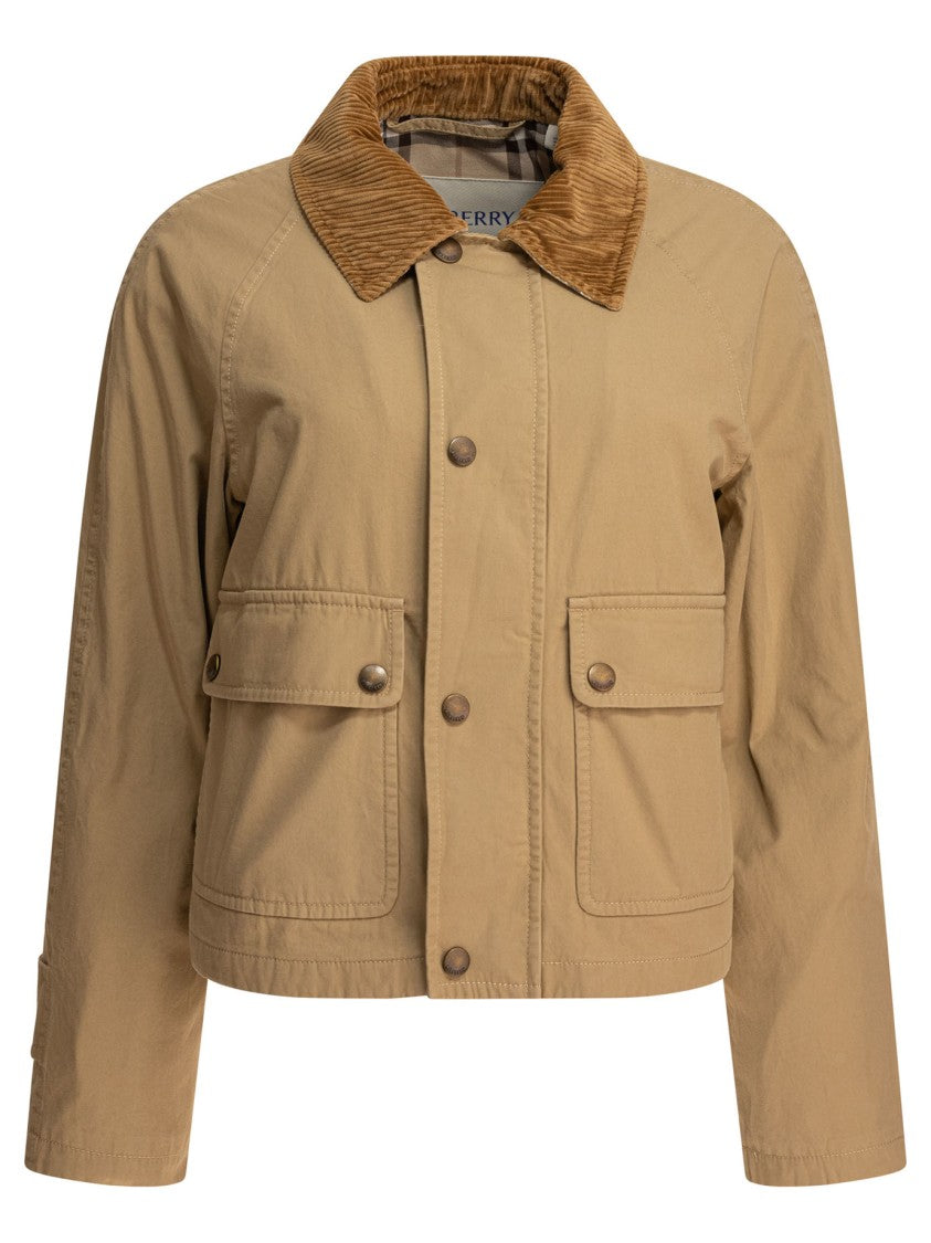 Burberry Cotton Cropped Jacket