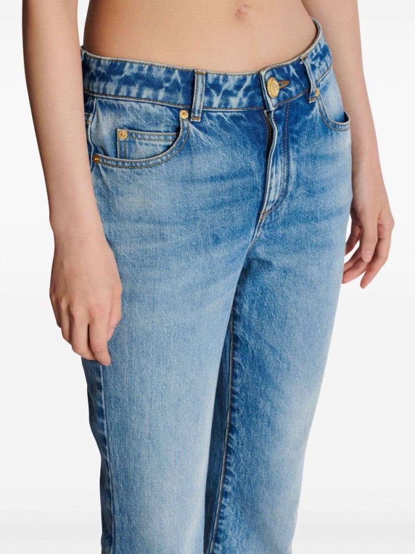 Balmain Flared Denim Trousers