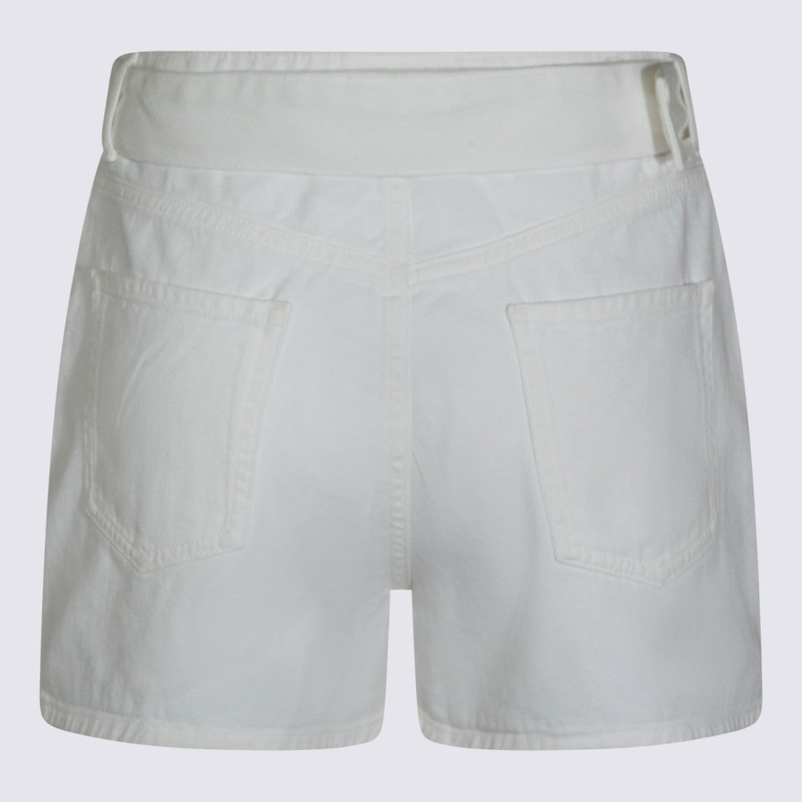Twin-Set High-Waisted Shorts With Statement Gold Buckle