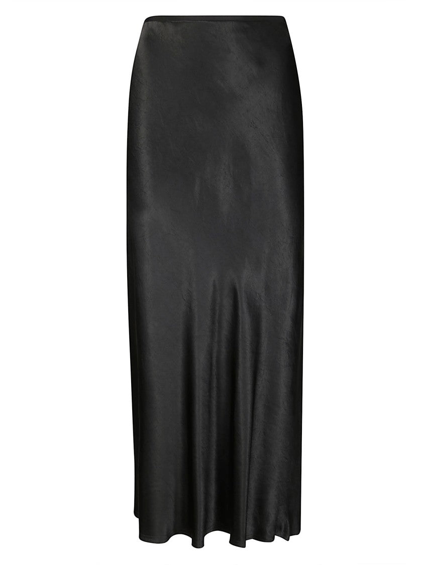 Maison Margiela Maxi Flared Skirt With Rear Slit