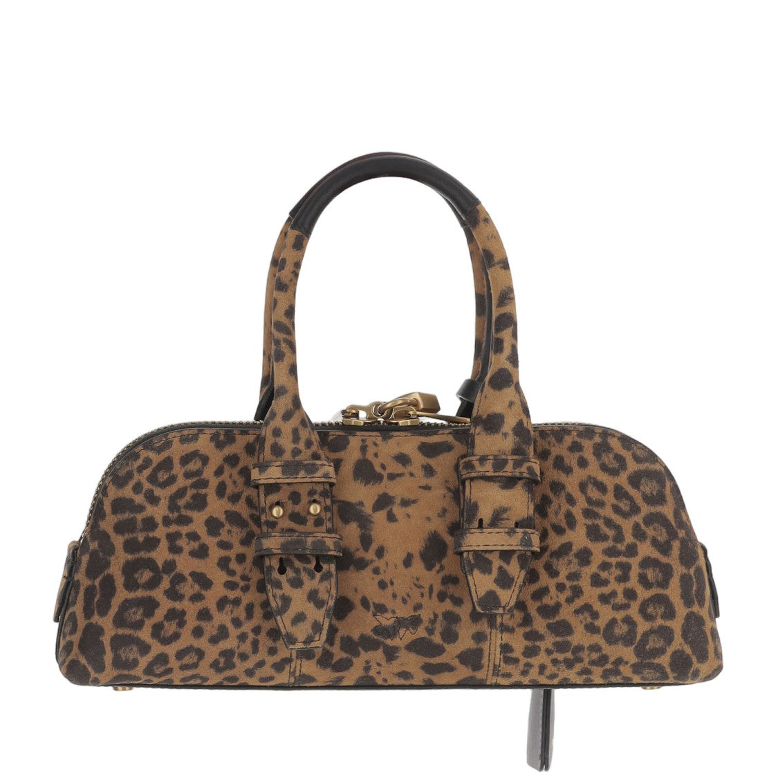Pinko Escape Horizontal Suede Bowling Bag