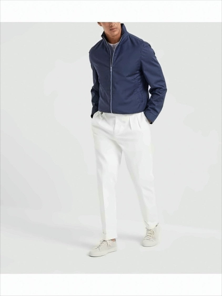 Brunello Cucinelli High Stand Collar Casual Jacket