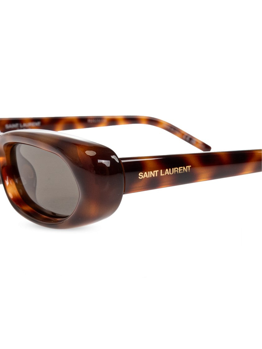 Saint Laurent Sl 557 Tortoiseshell Oval Sunglasses