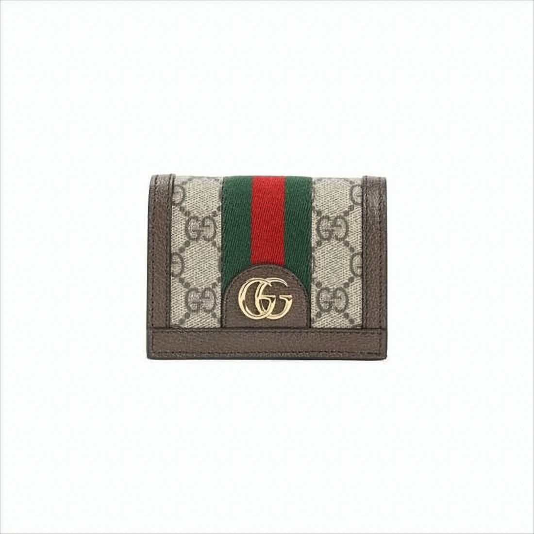 Gucci Ophidia Gg Monogram Card Case Wallet