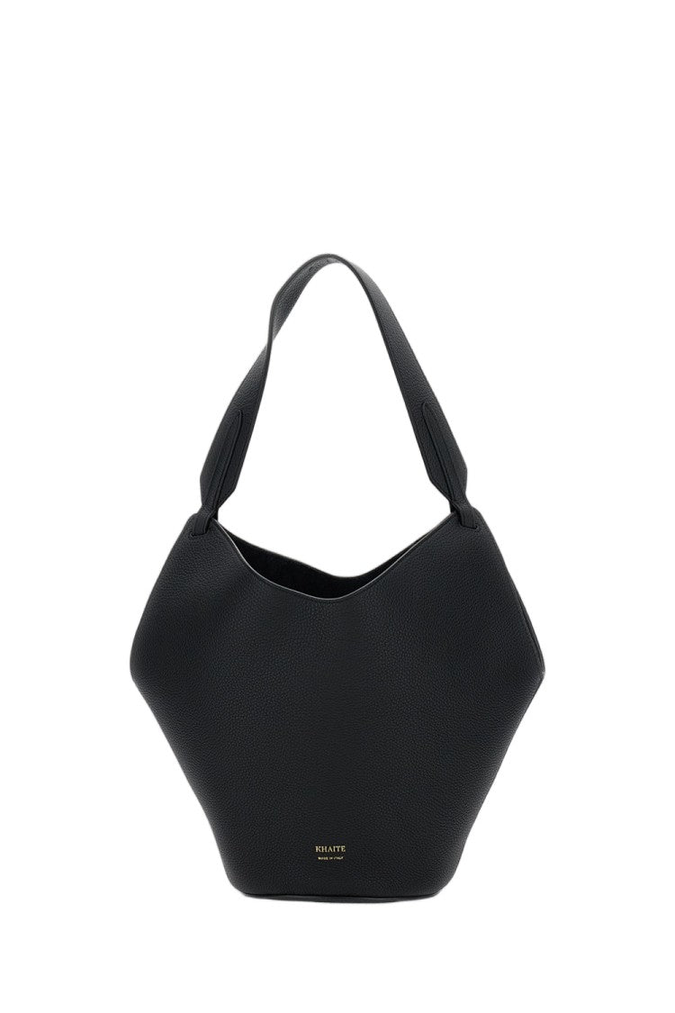 Khaite Pebbled Calfskin Mini Tote Bag With Jewelled Clasp