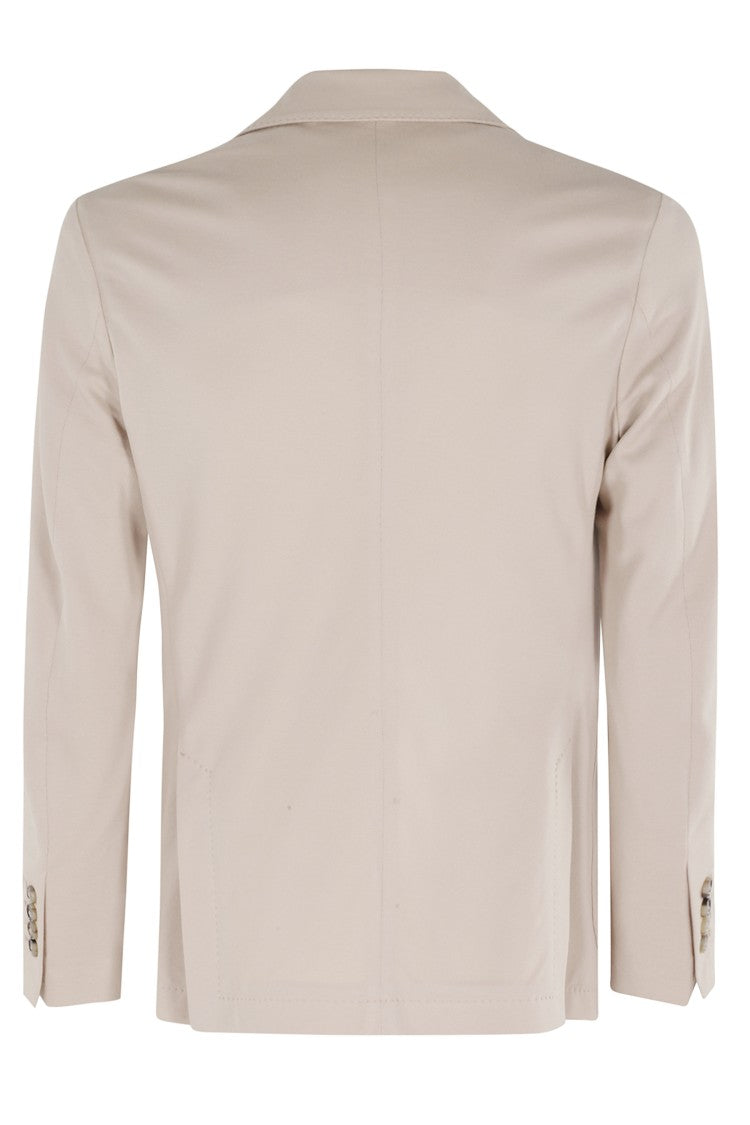 Circolo 1901 Sand Premium Patch Pocket Button Cuffs Cotton-Blend Blazer