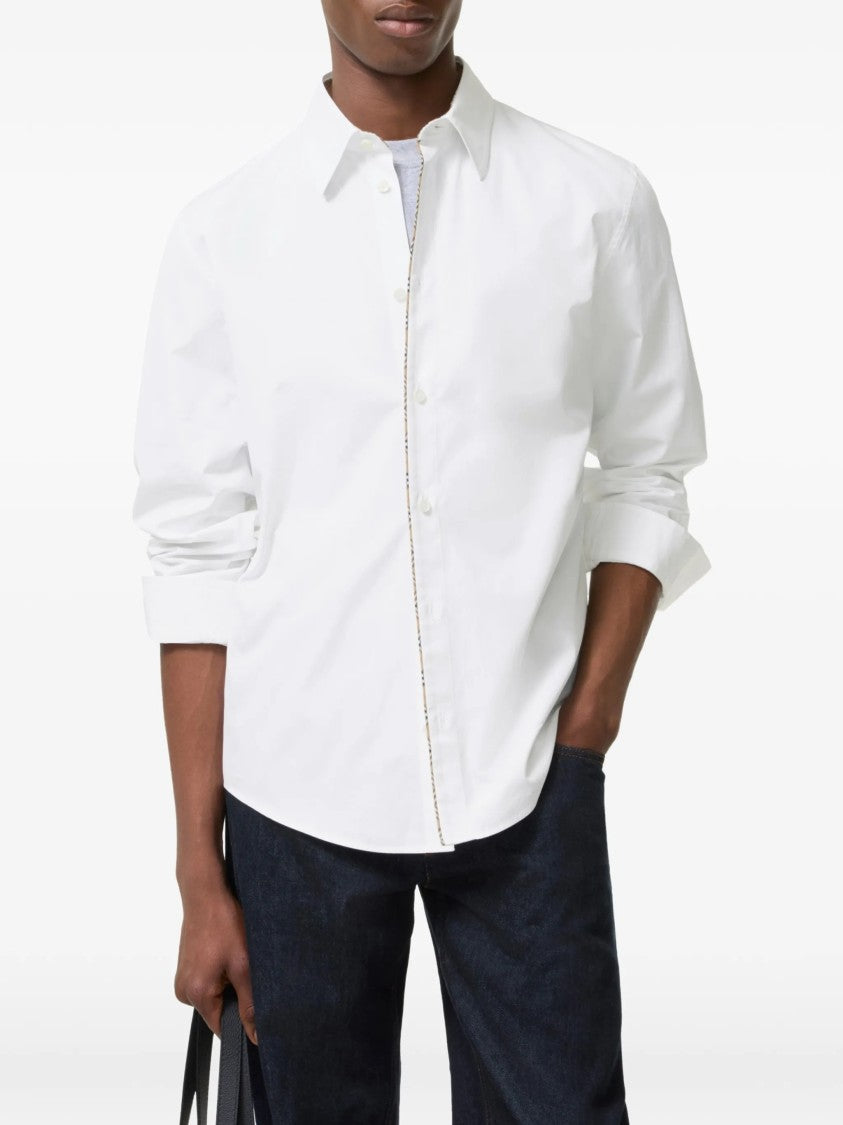 Burberry White Button-Up Shirt
