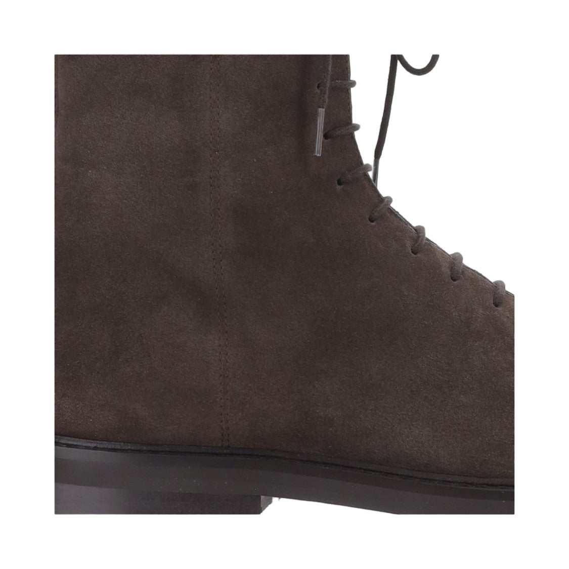 Legres Brown Front Lace-Up Suede Boots