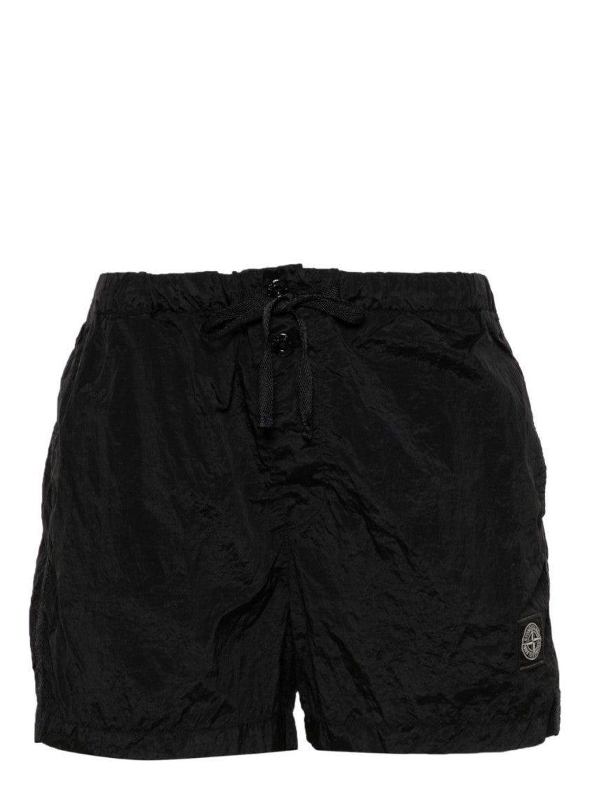 Stone Island Black Iridescent Swim Shorts