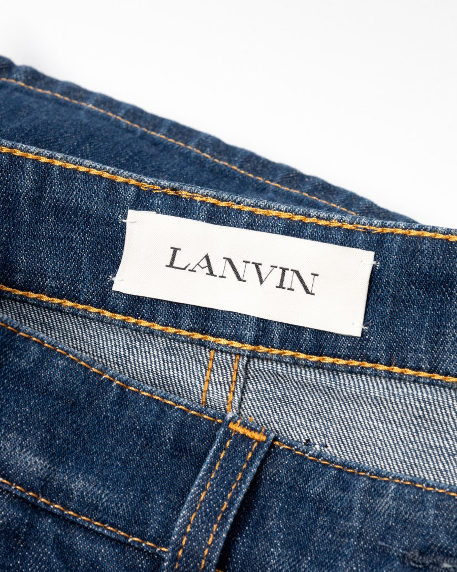 Lanvin Mid-Length Denim Skirt