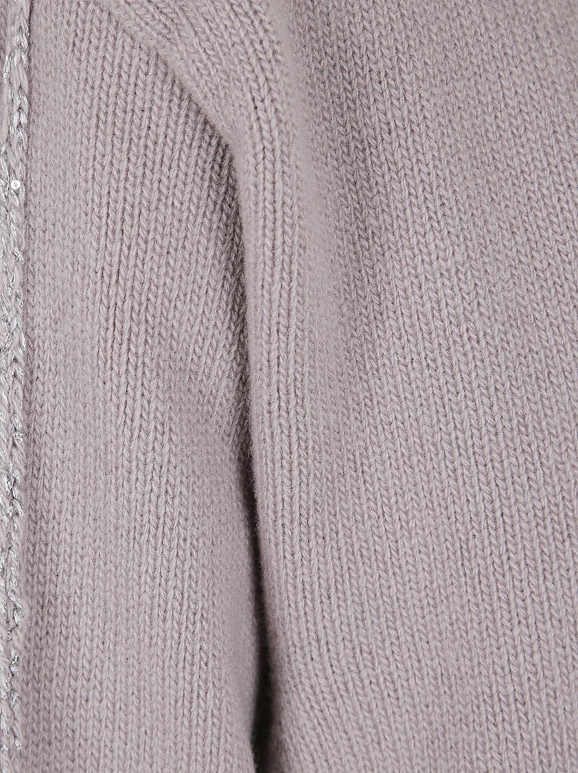 Herno Finely Knitted Wool Blend Sweater With Decorative Detailing