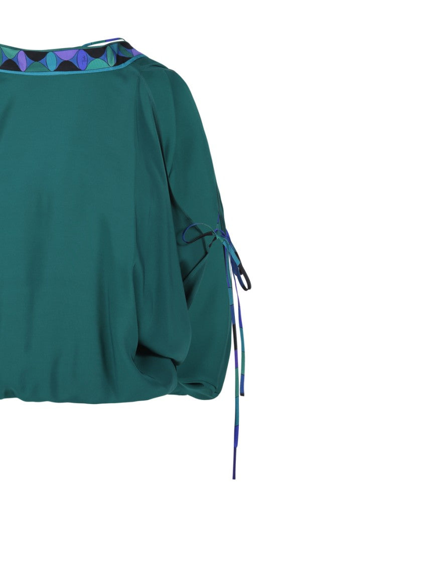 Emilio Pucci Relaxed Silhouette Blouse With Geometric Pattern