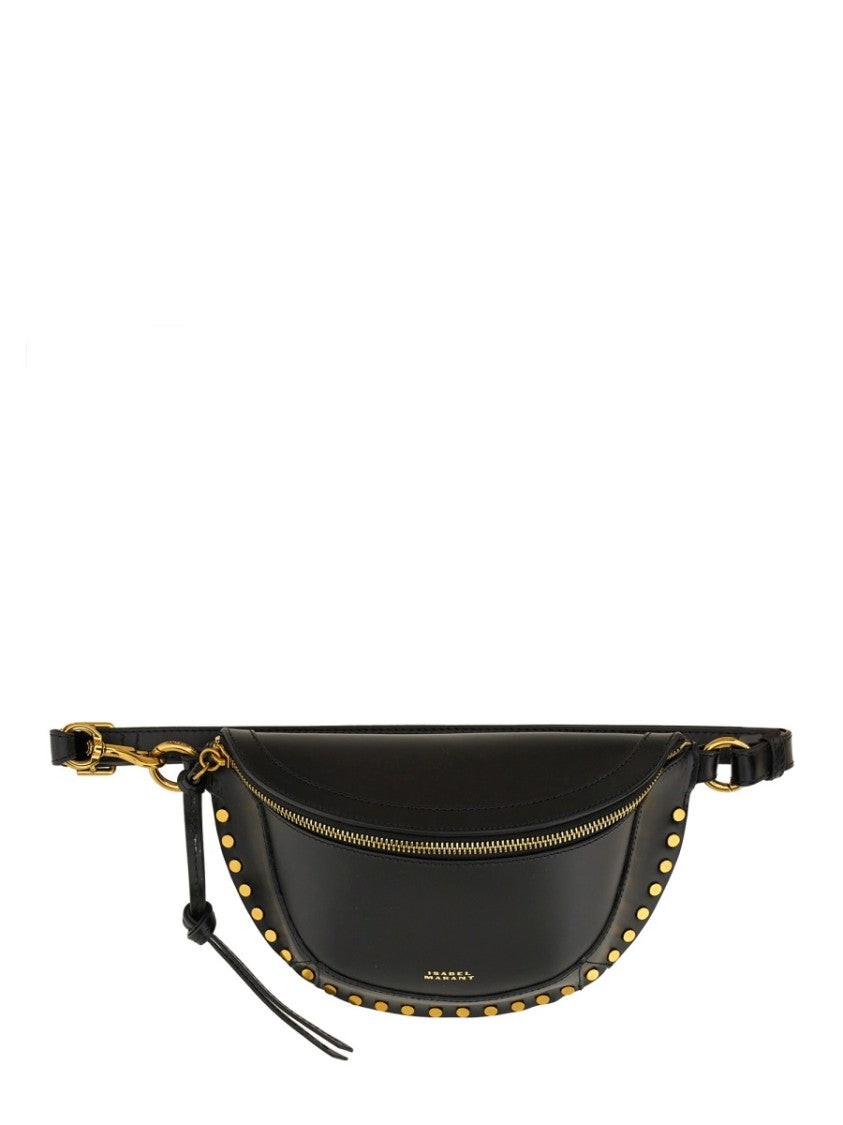 Isabel Marant Marsupio Skano Crescent Studded Leather Belt Bag