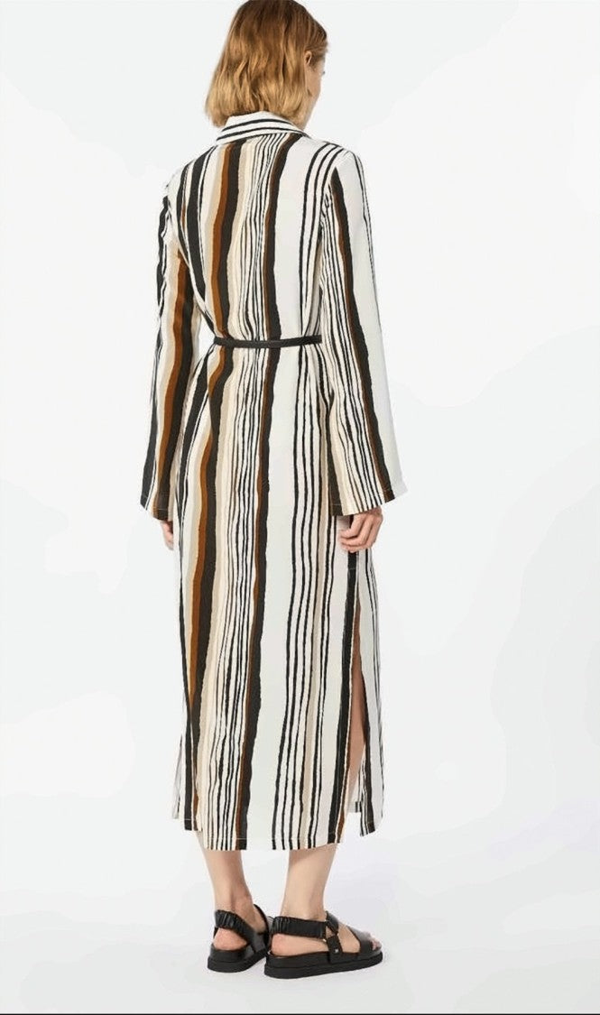 Max Mara Long Kaftan All-Over Print Dress