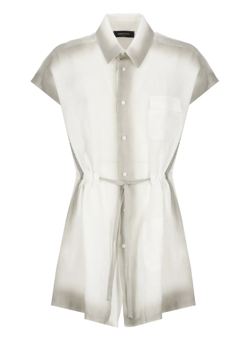 Fabiana Filippi White Linen Vest