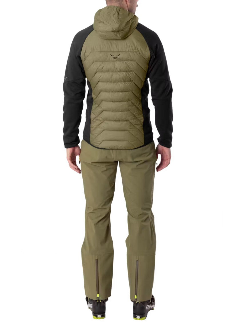 Dynafit Padded Quilted Hybrid Jacket With Hood And Zippered Pockets