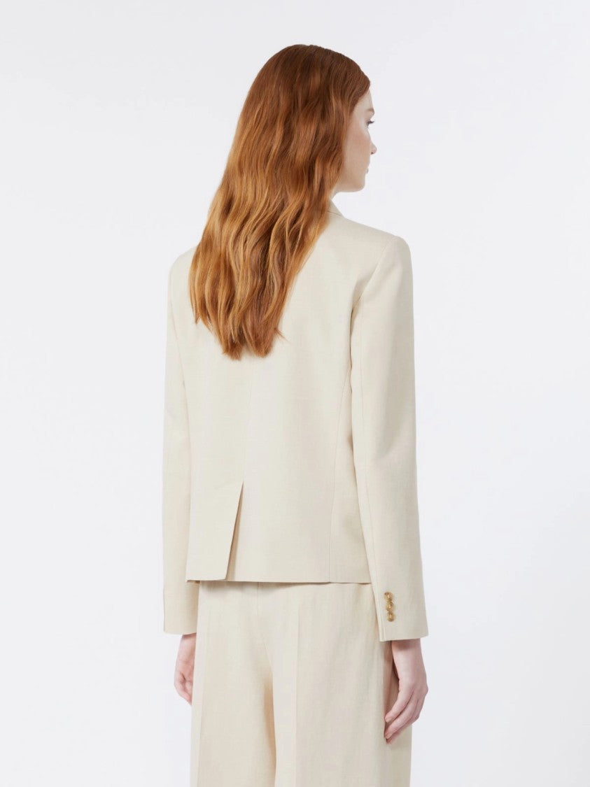Max Mara Tailored Double-Breasted Blazer With Wide Lapels