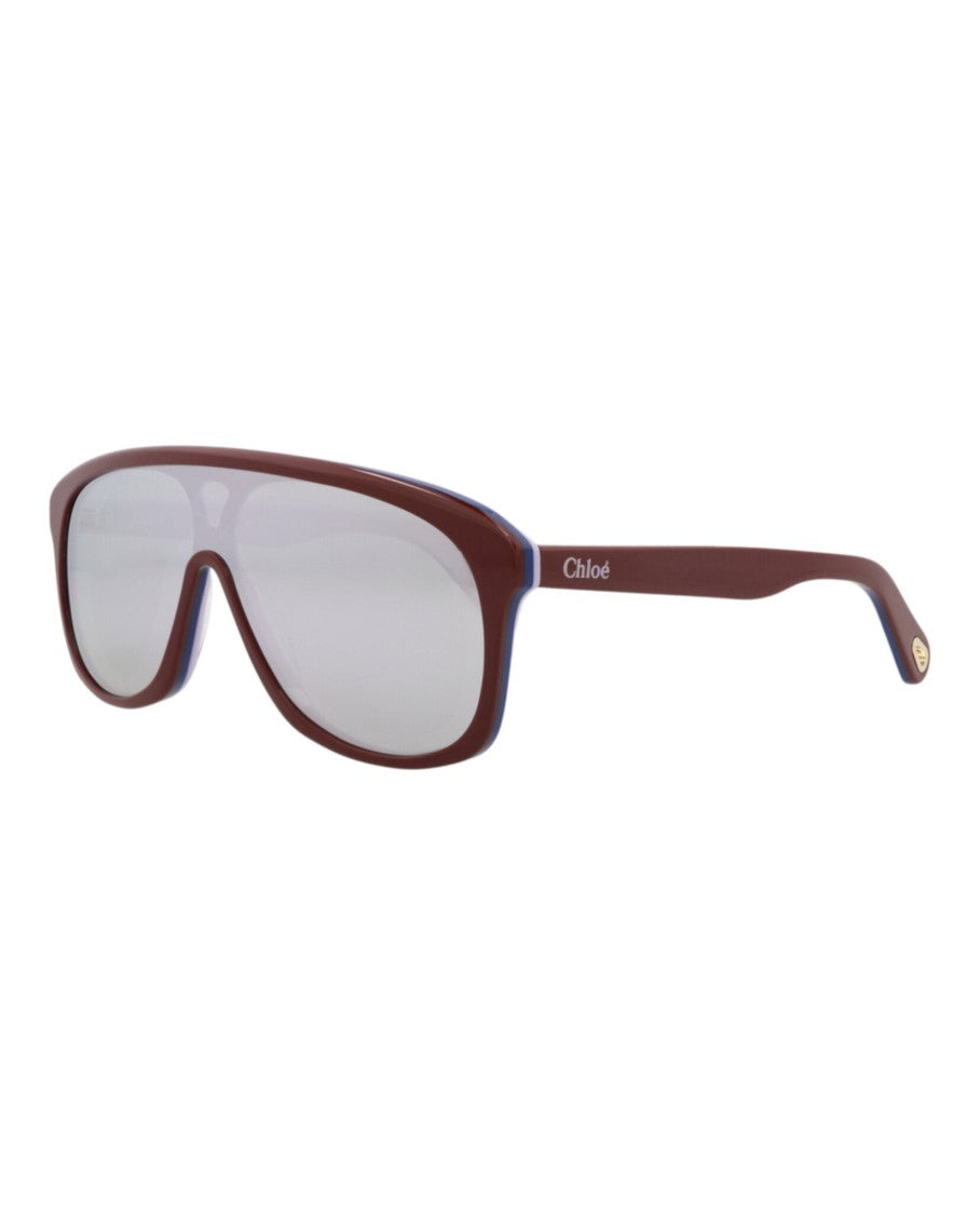 Chloé Aviator-Frame Recycled Acetate Sunglasses