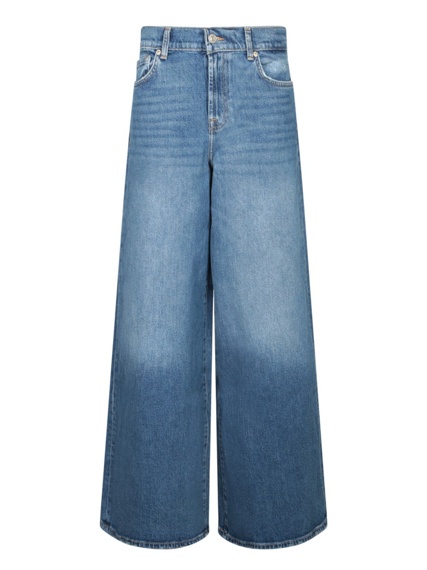 7 For All Mankind Wide-Legged Denim Jeans With Comfortable Fit