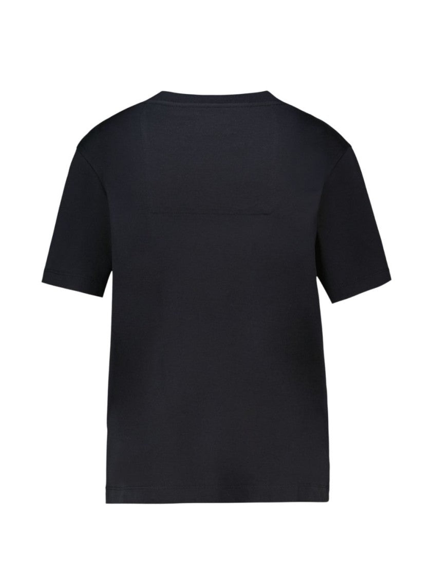 Lanvin Silk And Nylon Blend Short-Sleeve T-Shirt With Script Logo