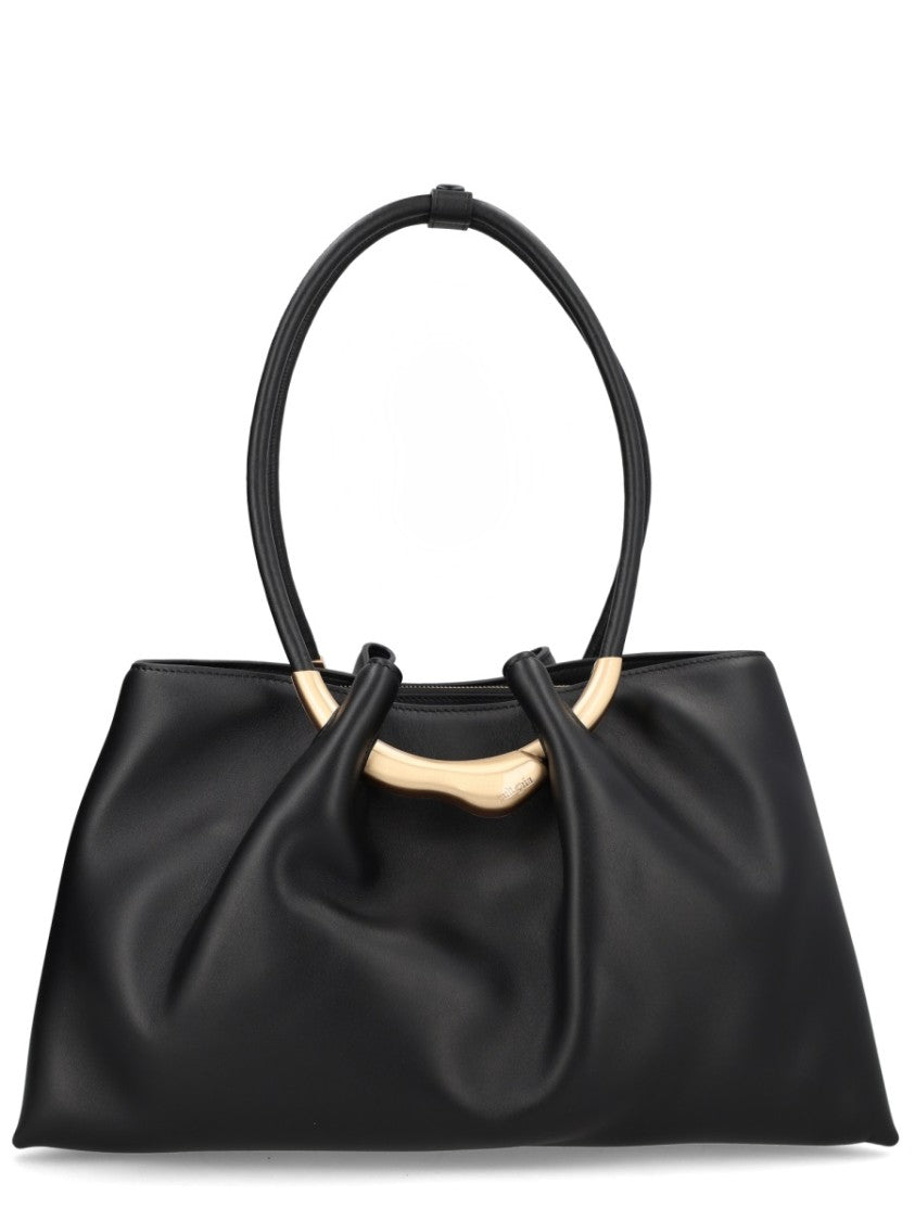 Cult Gaia Asa Calfskin Gathered Handbag