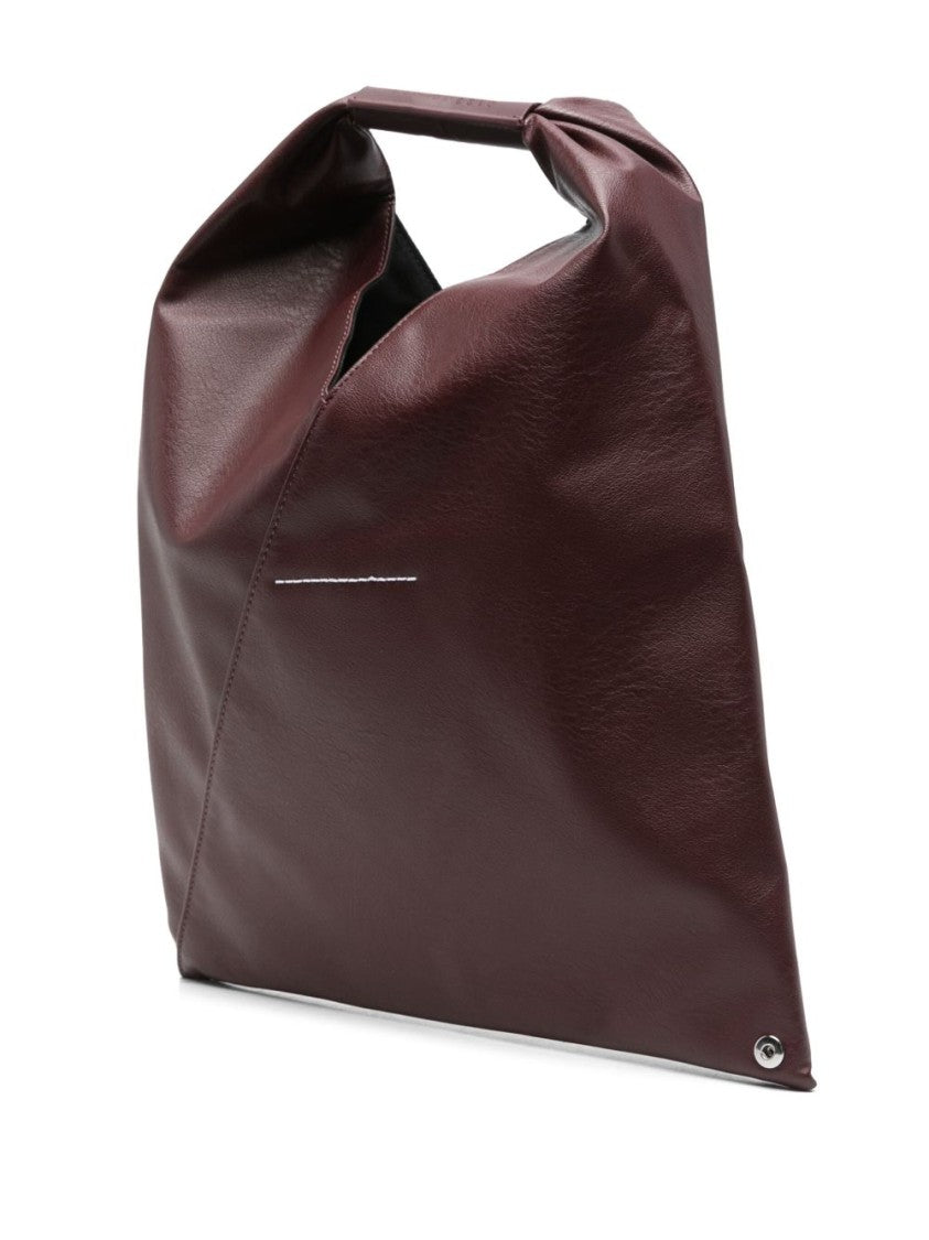 Mm6 By Maison Margiela Burgundy Small Japanese Handbag