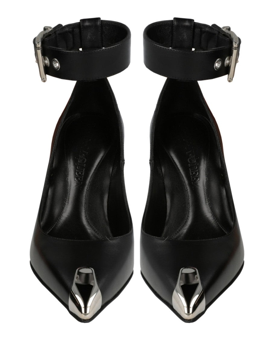 Alexander Mcqueen Buckle Leather Heels