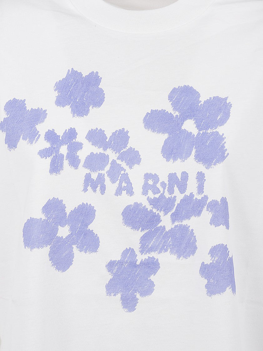 Marni Relaxed Fit Floral Print T-Shirt