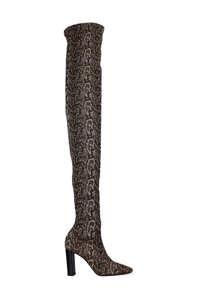 Saint Laurent Moon Thigh-High Boots