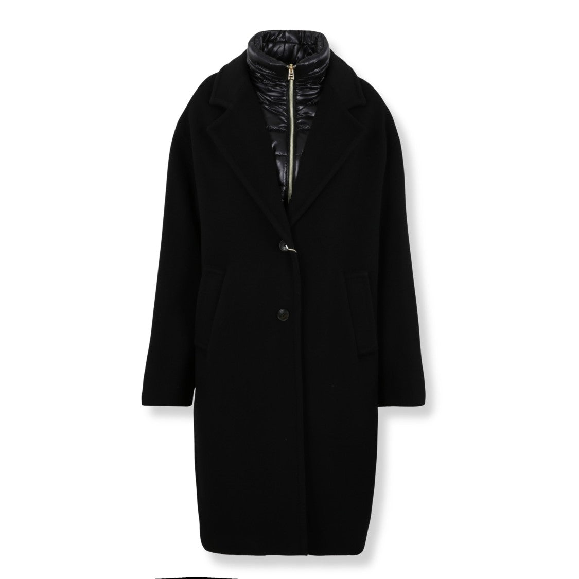 Herno Single-Breasted Coat With Tailored Silhouette