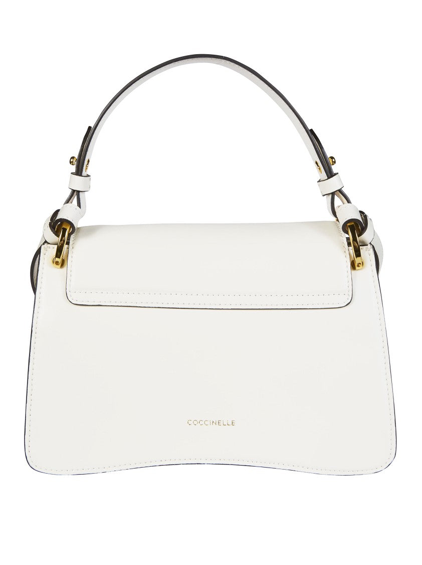 Coccinelle C-Me Calf Black Piping Handbag