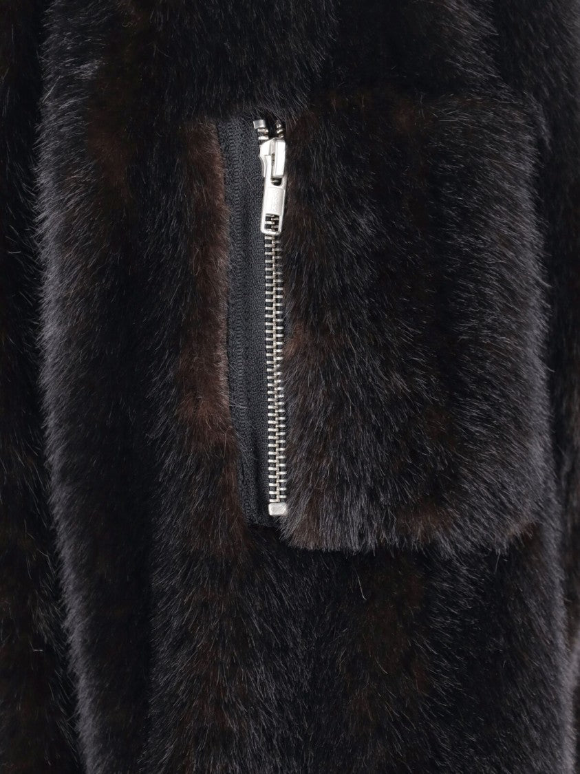 Mm6 By Maison Margiela Minimalist Black Jacket With Clean Silhouette