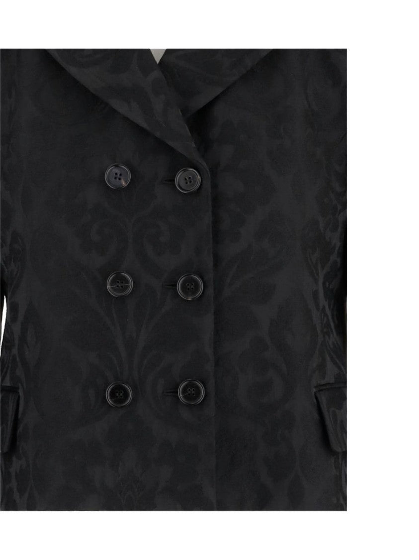 Chloé Double-Breasted Fitted Jacket In A Wool-Mix Jacquard